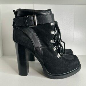 Nine West Smokino Leather Ankle Boot - Size 8